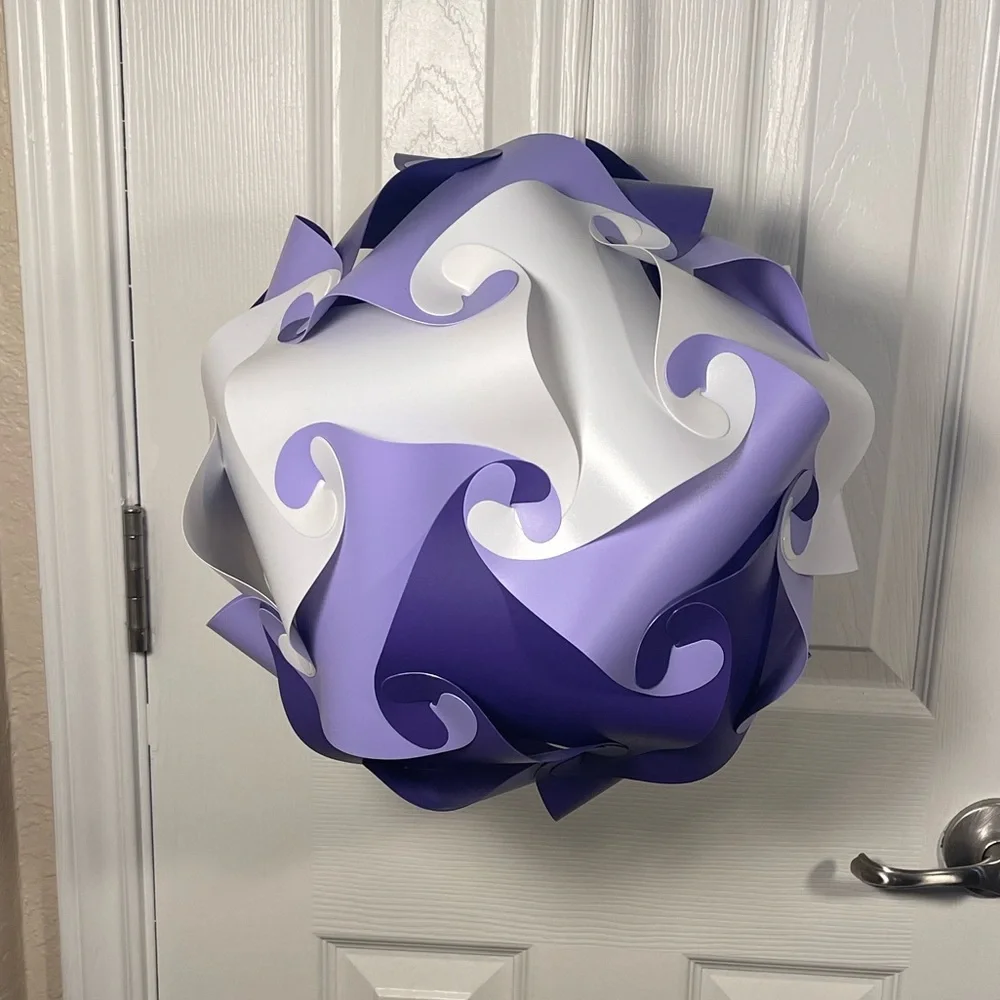 EUC Jigsaw Purple Lamp - Picture 1 of 3